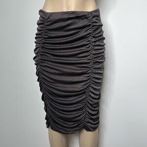 Carolyn Vaile small ruched midi skirt